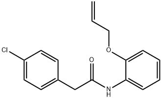 N-[2-(allyloxy)phenyl]-2-(4-chlorophenyl)acetamide Structure