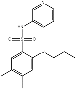 4,5-dimethyl-2-propoxy-N-(3-pyridinyl)benzenesulfonamide Structure