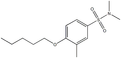 N,N,3-trimethyl-4-(pentyloxy)benzenesulfonamide Struktur