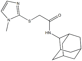 N-(2-adamantyl)-2-[(1-methyl-1H-imidazol-2-yl)sulfanyl]acetamide Struktur