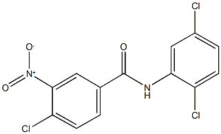 4-chloro-N-(2,5-dichlorophenyl)-3-nitrobenzamide Struktur