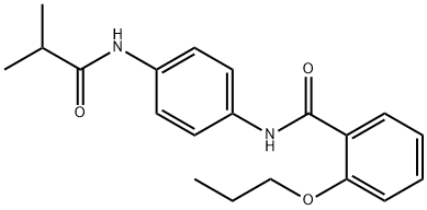 N-[4-(isobutyrylamino)phenyl]-2-propoxybenzamide Struktur