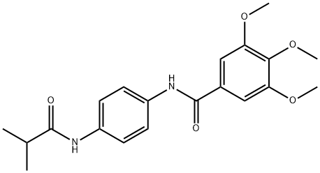 N-[4-(isobutyrylamino)phenyl]-3,4,5-trimethoxybenzamide Struktur