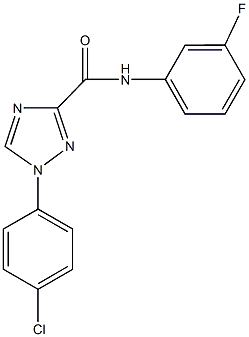 1-(4-chlorophenyl)-N-(3-fluorophenyl)-1H-1,2,4-triazole-3-carboxamide Struktur