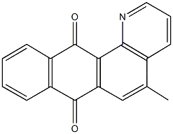 5-methylnaphtho[2,3-h]quinoline-7,12-dione Struktur