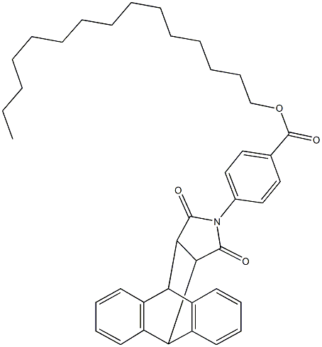 pentadecyl 4-(16,18-dioxo-17-azapentacyclo[6.6.5.0~2,7~.0~9,14~.0~15,19~]nonadeca-2,4,6,9,11,13-hexaen-17-yl)benzoate Struktur
