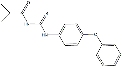 N-isobutyryl-N'-(4-phenoxyphenyl)thiourea Struktur