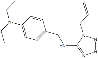 N-(1-allyl-1H-tetraazol-5-yl)-N-[4-(diethylamino)benzyl]amine Struktur