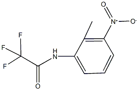 2,2,2-trifluoro-N-{3-nitro-2-methylphenyl}acetamide Struktur