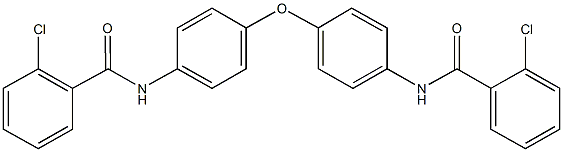 2-chloro-N-(4-{4-[(2-chlorobenzoyl)amino]phenoxy}phenyl)benzamide Struktur