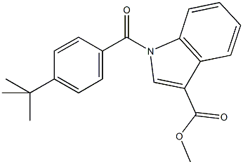 methyl 1-(4-tert-butylbenzoyl)-1H-indole-3-carboxylate Struktur