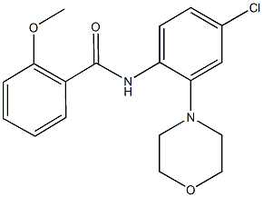 N-[4-chloro-2-(4-morpholinyl)phenyl]-2-methoxybenzamide Structure