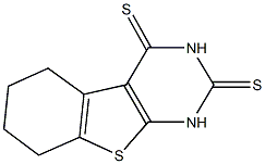 5,6,7,8-tetrahydro[1]benzothieno[2,3-d]pyrimidine-2,4(1H,3H)-dithione Struktur