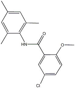 5-chloro-N-mesityl-2-methoxybenzamide Struktur