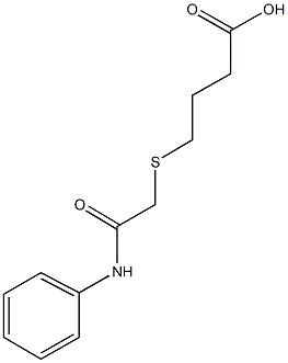 4-[(2-anilino-2-oxoethyl)sulfanyl]butanoic acid Struktur