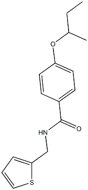 4-(sec-butoxy)-N-(2-thienylmethyl)benzamide Struktur