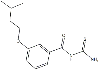N-[3-(isopentyloxy)benzoyl]thiourea Structure