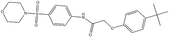 2-(4-tert-butylphenoxy)-N-[4-(morpholin-4-ylsulfonyl)phenyl]acetamide Struktur