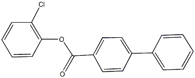 2-chlorophenyl [1,1'-biphenyl]-4-carboxylate Struktur