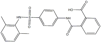 2-({4-[(2,6-dimethylanilino)sulfonyl]anilino}carbonyl)benzoic acid Structure
