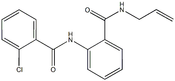N-allyl-2-[(2-chlorobenzoyl)amino]benzamide Struktur