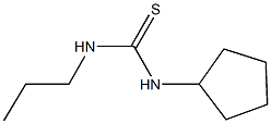 N-cyclopentyl-N'-propylthiourea Struktur