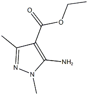 ethyl 5-amino-1,3-dimethyl-1H-pyrazole-4-carboxylate Struktur