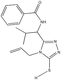N-[1-(4-allyl-5-sulfanyl-4H-1,2,4-triazol-3-yl)-2-methylpropyl]benzamide Struktur