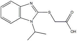 [(1-isopropyl-1H-benzimidazol-2-yl)sulfanyl]acetic acid Struktur