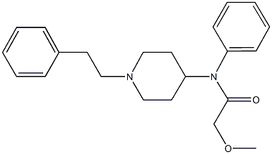 2-methoxy-N-phenyl-N-[1-(2-phenylethyl)-4-piperidinyl]acetamide Struktur