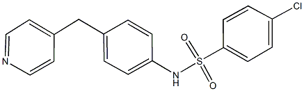 4-chloro-N-[4-(4-pyridinylmethyl)phenyl]benzenesulfonamide Structure