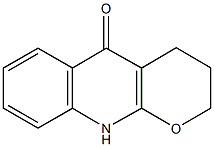 2,3,4,10-tetrahydro-5H-pyrano[2,3-b]quinolin-5-one Struktur