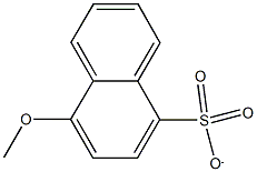 4-methoxy-1-naphthalenesulfonate Struktur