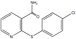 2-[(4-chlorophenyl)sulfanyl]nicotinamide Struktur