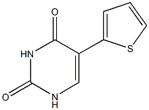 5-(2-thienyl)-2,4(1H,3H)-pyrimidinedione Struktur