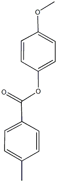 4-methoxyphenyl 4-methylbenzoate Struktur