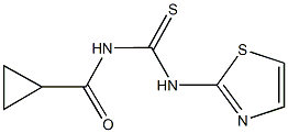 N-(cyclopropylcarbonyl)-N'-(1,3-thiazol-2-yl)thiourea Struktur