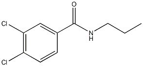 3,4-dichloro-N-propylbenzamide Struktur