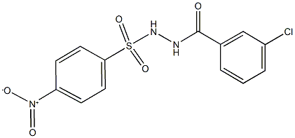 N'-(3-chlorobenzoyl)-4-nitrobenzenesulfonohydrazide Struktur