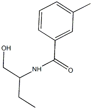 N-[1-(hydroxymethyl)propyl]-3-methylbenzamide Struktur