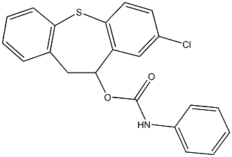8-chloro-10,11-dihydrodibenzo[b,f]thiepin-10-yl phenylcarbamate Struktur