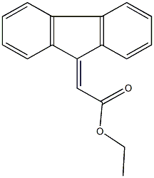 ethyl 9H-fluoren-9-ylideneacetate Struktur