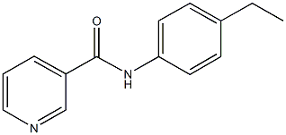 N-(4-ethylphenyl)nicotinamide Struktur