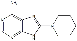8-(1-piperidinyl)-9H-purin-6-ylamine Struktur