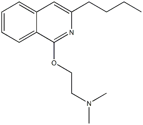 N-{2-[(3-butyl-1-isoquinolinyl)oxy]ethyl}-N,N-dimethylamine Struktur