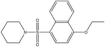 1-[(4-ethoxy-1-naphthyl)sulfonyl]piperidine Struktur