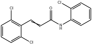 N-(2-chlorophenyl)-3-(2,6-dichlorophenyl)acrylamide Struktur