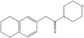 4-[2-(5,6,7,8-tetrahydro-2-naphthalenyl)ethanethioyl]morpholine Struktur