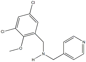 N-(3,5-dichloro-2-methoxybenzyl)-N-(4-pyridinylmethyl)amine Struktur