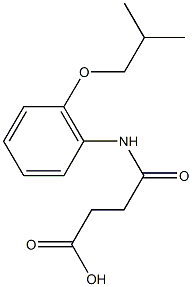 4-(2-isobutoxyanilino)-4-oxobutanoic acid Struktur